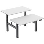 ERGOVIDA EED643D ELECTRIC BACK TO BACK SITSTAND DESK 2 PERSON 1800 X 750MM BLACKWHITE