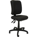 RAPIDLINE EG400 ERGONOMIC TYPIST CHAIR SQUARE BACK SEATBACK TILT CHARCOAL