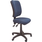 RAPIDLINE EG400 ERGONOMIC TYPIST CHAIR SQUARE BACK SEATBACK TILT NAVY