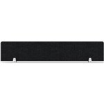 RAPIDLINE ECO DESK MOUNTED PANEL SCREEN 1190 X 284MM BLACK