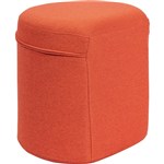 ELIZABETH RICHARDS ROCKER OTTOMAN ORANGE