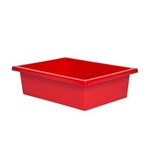 ELIZABETH RICHARDS PLASTIC TOTE TRAY RED