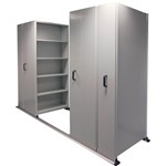 APC EZISLIDE AISLE SAVER 4 BAY 5 SHELVES 2500 X 2175 X 1200 X 400MM CYBER GREY