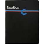 CUMBERLAND COMPACT NOTEBOOK RULED PVC COVER 160 PAGE 210 X 164MM BLACK
