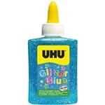 UHU GLITTER GLUE BOTTLE 88ML BLUE