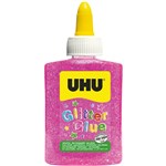 UHU GLITTER GLUE BOTTLE 88ML PINK