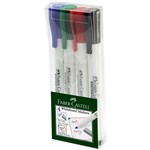 FABERCASTELL 1560 WHITEBOARD MARKERS CLASSIC COLOURS WALLET 4
