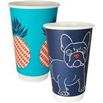ENVIROCHOICE GALLERY SERIES DOUBLE WALL COFFEE CUP 16OZ PACK 25