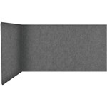 FILASORB MOBILE ACOUSTIC TABLE DIVIDER LSHAPE 406 X 914 X 445MM SLATE