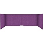 FILASORB MOBILE ACOUSTIC TABLE DIVIDER USHAPE 406 X 914 X 445MM BERRY