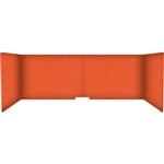 FILASORB MOBILE ACOUSTIC TABLE DIVIDER USHAPE 406 X 914 X 445MM CARROT