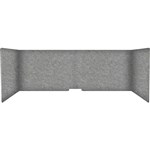 FILASORB MOBILE ACOUSTIC TABLE DIVIDER USHAPE 406 X 914 X 445MM GREY