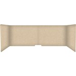 FILASORB MOBILE ACOUSTIC TABLE DIVIDER USHAPE 406 X 914 X 445MM IVORY