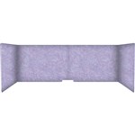 FILASORB MOBILE ACOUSTIC TABLE DIVIDER USHAPE 406 X 914 X 445MM LILAC