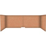 FILASORB MOBILE ACOUSTIC TABLE DIVIDER USHAPE 406 X 914 X 445MM PEACH