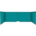 FILASORB MOBILE ACOUSTIC TABLE DIVIDER USHAPE 406 X 914 X 445MM PEACOCK