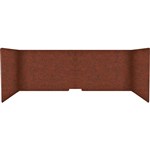 FILASORB MOBILE ACOUSTIC TABLE DIVIDER USHAPE 406 X 914 X 445MM PEPPERCORN
