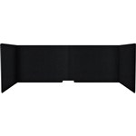 FILASORB MOBILE ACOUSTIC TABLE DIVIDER USHAPE 406 X 914 X 445MM PIANO BLACK