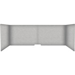FILASORB MOBILE ACOUSTIC TABLE DIVIDER USHAPE 406 X 914 X 445MM PLATINUM