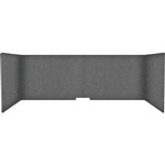 FILASORB MOBILE ACOUSTIC TABLE DIVIDER USHAPE 406 X 914 X 445MM SLATE