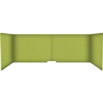 FILASORB MOBILE ACOUSTIC TABLE DIVIDER USHAPE 406 X 914 X 445MM WASABI