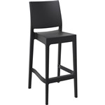 SIESTA MAYA BARSTOOL 75 450 X 510 X 1080MM BLACK
