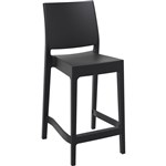 SIESTA MAYA BARSTOOL 65 440 X 500 X 980MM BLACK