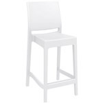 SIESTA MAYA BARSTOOL 65 440 X 500 X 980MM WHITE