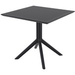 SIESTA SKY TABLE 800 X 800 X 740MM BLACK