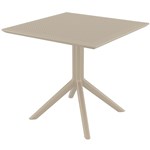 SIESTA SKY TABLE 800 X 800 X 740MM TAUPE