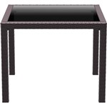 SIESTA BALI TABLE 940 X 940MM CHOCOLATE