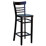 VIENNA BARSTOOL CHOCOLATE TIMBER SEAT