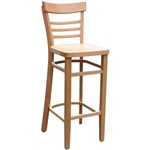 VIENNA BARSTOOL NATURAL TIMBER SEAT