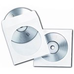 FELLOWES CDDVD ENVELOPES 125 X 125MM WHITE PACK 100