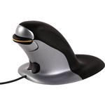 PENGUIN AMBIDEXTROUS VERTICAL MOUSE WIRED MEDIUM BLACKGREY