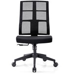 JEFFERSON EXECUTIVE CHAIR MEDIUM MESH BACK CHAIR ARMS BLACK