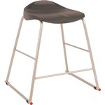 SYLEX TRACT STOOL 450MM HIGH CHARCOAL
