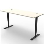 RAPIDLINE BOOST HEIGHT ADJUSTABLE WORKSTATION 1500 X 750MM NATURAL WHITEBLACK