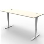 RAPIDLINE BOOST HEIGHT ADJUSTABLE WORKSTATION 1500 X 750MM NATURAL WHITEWHITE