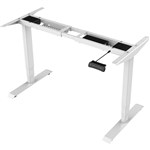 RAPIDLINE BOOST HEIGHT ADJUSTABLE WORKSTATION FRAME WHITE