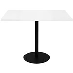 RAPIDLINE SQUARE MEETING TABLE DISC BASE 900MM NATURAL WHITEBLACK