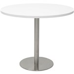 RAPIDLINE ROUND TABLE DISC BASE 900MM NATURAL WHITESTAINLESS STEEL