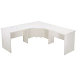 RAPID VIBE CORNER WORKSTATION COMPLETE 1800 X 1800 X 600MM WHITE
