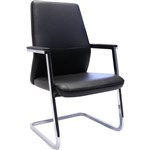 RAPIDLINE CL3000V EXECUTIVE VISITOR CHAIR MEDIUM BACK ARMS BLACK