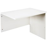 RAPID VIBE CR6 WORKSTATION DESK RETURN 900 X 600MM NATURAL WHITE