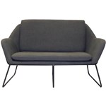 RAPIDLINE CARDINAL LOUNGE CHAIR 2 SEATER CHARCOAL ASH