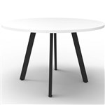 RAPIDLINE ETERNITY ROUND TABLE 1200MM NATURAL WHITE  BLACK