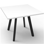 RAPIDLINE ETERNITY SQUARE TABLE 900 X 900MM NATURAL WHITE  BLACK