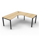 RAPID INFINITY DELUXE 1 PERSON PROFILE LEG SINGLE SIDED CORNER WORKSTATION