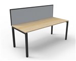 RAPID INFINITY DELUXE 1 PERSON PROFILE LEG SINGLE SIDED WORKSTATION WITH SCREEN